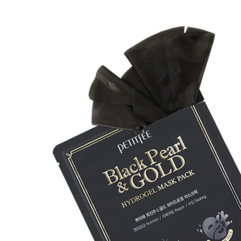 Black Pearl & Gold Hydrogel Mask Pack - Image 2